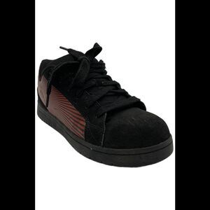 Volcom Men's Stone Op Art EH Comp Toe Work Sneaker Black/Dark Red - Wide